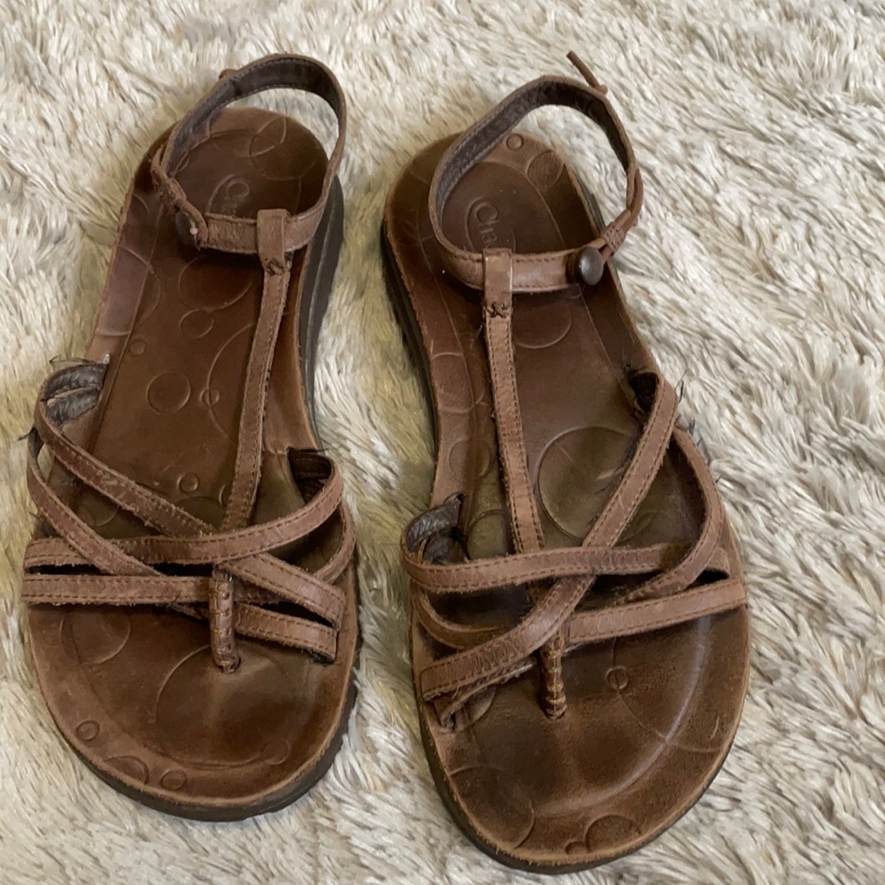 Brown Leather Chaco Sandals